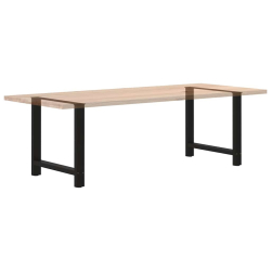 Nogi do stolika kawowego, czarne, 2 szt., 80x(72-73) cm, stal