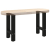 Nogi do stolika kawowego, czarne, 2 szt., 38x(42-43) cm, stal