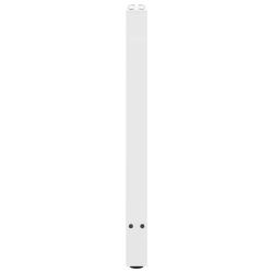 Nogi do stolika kawowego, białe, 2 szt., 38x(72-73) cm, stal