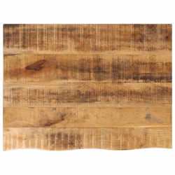 Blat stołu, 70x60x2,5cm, naturalna krawędź, surowe drewno mango