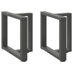 Nogi do stolika kawowego, 2 pcs., antracyt, 50x25x(42-43) cm