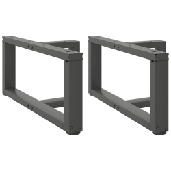 Nogi do stolika kawowego, 2 pcs., antracyt, 70x25x(30-31) cm
