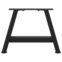Nogi do stolika kawowego, 2 szt., czarne, 30x(30-31) cm, stal