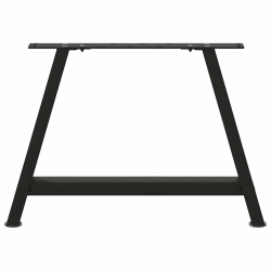 Nogi do stolika kawowego, 2 szt., czarne, 60x(42-43) cm, stal