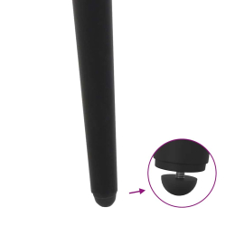 Nogi do stolika kawowego, 4 szt., czarne, 42-43 cm, stal