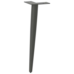 Nogi do stolika kawowego, 4 szt., antracyt, 30-31 cm, stal