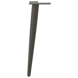 Nogi do stolika kawowego, 4 szt., antracyt, 30-31 cm, stal