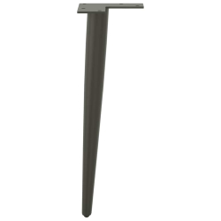 Nogi do stolika kawowego, 4 szt., antracyt, 30-31 cm, stal