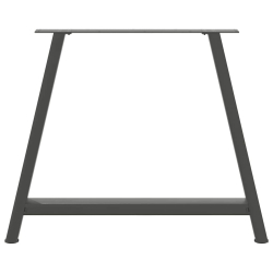 Nogi do stolika kawowego, 2 szt., antracyt, 90x(72-73) cm, stal