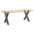 Nogi do stołu jadalnego, 2 szt., antracyt, 70x(72-73) cm, stal
