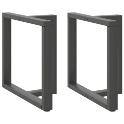 Nogi do stołu jadalnego, 2 pcs., antracyt, 70x35x(72-73) cm