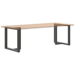 Nogi do stołu jadalnego, 2 pcs., antracyt, 70x35x(72-73) cm