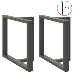 Nogi do stołu jadalnego, 2 pcs., antracyt, 100x35x(72-73) cm