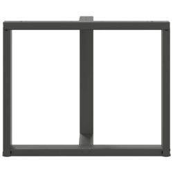 Nogi do stołu jadalnego, 2 pcs., antracyt, 100x35x(72-73) cm
