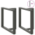 Nogi do stołu jadalnego, 2 pcs., antracyt, 100x35x(72-73) cm