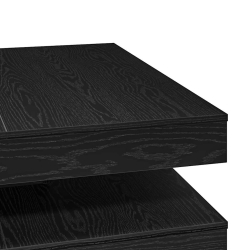 Stolik kawowy obrotowy 360 stopni czarny dąb 90x90x34,5 cm