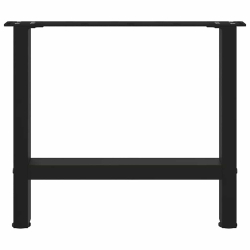 Nogi do stolika kawowego, czarne, 2 szt., 60x(42-43) cm, stal