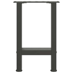 Nogi do stolika kawowego, antracyt, 2 szt., 38x(42-43) cm, stal