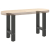 Nogi do stolika kawowego, antracyt, 2 szt., 38x(42-43) cm, stal