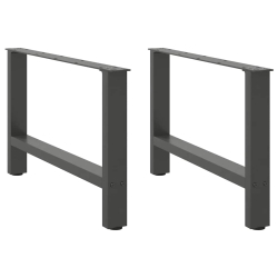 Nogi do stolika kawowego, antracyt, 2 szt., 70x(42-43) cm, stal