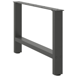 Nogi do stolika kawowego, antracyt, 2 szt., 70x(42-43) cm, stal