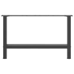 Nogi do stolika kawowego, antracyt, 2 szt., 70x(42-43) cm, stal