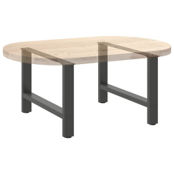 Nogi do stolika kawowego, antracyt, 2 szt., 70x(42-43) cm, stal