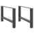 Nogi do stolika kawowego, antracyt, 2 szt., 70x(42-43) cm, stal