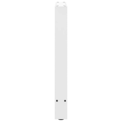 Nogi do stolika kawowego, białe, 2 szt., 50x(72-73) cm, stal