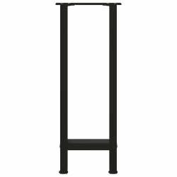 Nogi do stolika kawowego, czarne, 2 szt., 28x(72-73) cm, stal