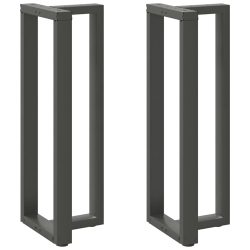 Nogi do stołu barowego, 2 szt., antracyt, 50x35x(110-111) cm
