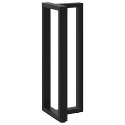 Nogi do stołu barowego, 2 szt., czarne, 50x35x(110-111)cm, stal