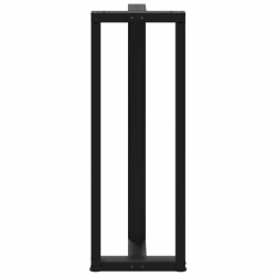 Nogi do stołu barowego, 2 szt., czarne, 50x35x(110-111)cm, stal