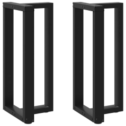 Nogi do stołu barowego, 2 szt., białe, 40x35x(90-91) cm, stal