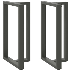 Nogi do stołu barowego, 2 szt., antracyt, 60x35x(100-101) cm