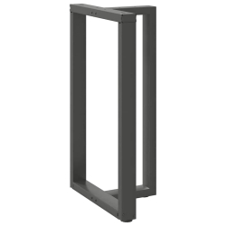 Nogi do stołu barowego, 2 szt., antracyt, 60x35x(100-101) cm
