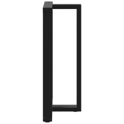 Nogi do stołu barowego, 2 szt., czarne, 60x35x(100-101)cm, stal
