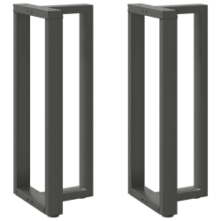 Nogi do stołu barowego, 2 szt., antracyt, 40x35x(100-101) cm