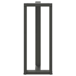 Nogi do stołu barowego, 2 szt., antracyt, 40x35x(100-101) cm