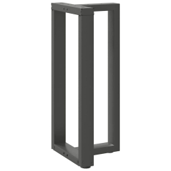 Nogi do stołu barowego, 2 szt., antracyt, 50x35x(90-91)cm, stal