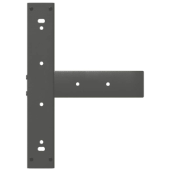 Nogi do stołu barowego, 2 szt., antracyt, 50x35x(90-91)cm, stal