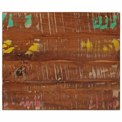 Blat stołu, 60x50x2,5 cm, prostokątny, lite drewno z odzysku