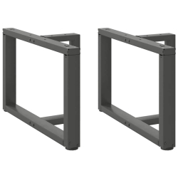 Nogi do stolika kawowego, 2 pcs., antracyt, 60x25x(42-43) cm