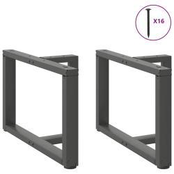 Nogi do stolika kawowego, 2 pcs., antracyt, 60x25x(42-43) cm