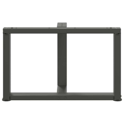 Nogi do stolika kawowego, 2 pcs., antracyt, 60x25x(42-43) cm