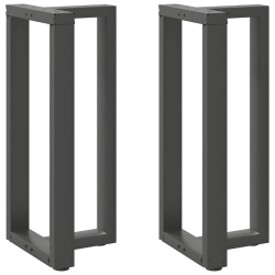 Nogi do stołu barowego, 2 szt., antracyt, 40x35x(90-91)cm, stal