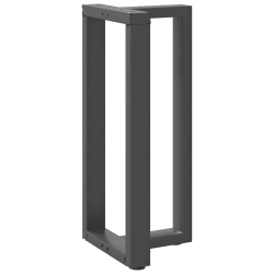 Nogi do stołu barowego, 2 szt., antracyt, 40x35x(90-91)cm, stal