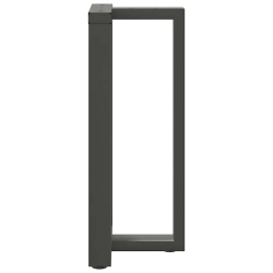 Nogi do stołu barowego, 2 szt., antracyt, 40x35x(90-91)cm, stal