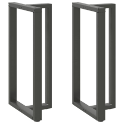 Nogi do stołu barowego, 2 szt., antracyt, 60x35x(110-111)cm