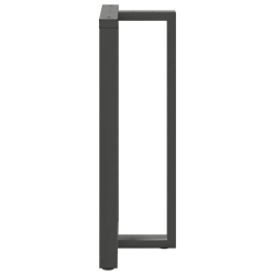 Nogi do stołu barowego, 2 szt., antracyt, 60x35x(110-111)cm